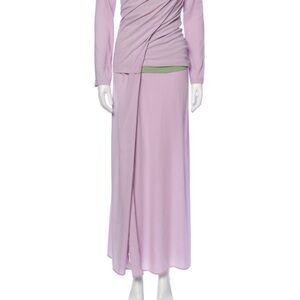 Sies Marjan Lavender Draped Maxi Dress